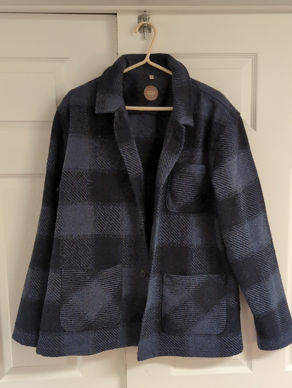 Common People Blue And Navy Shacket